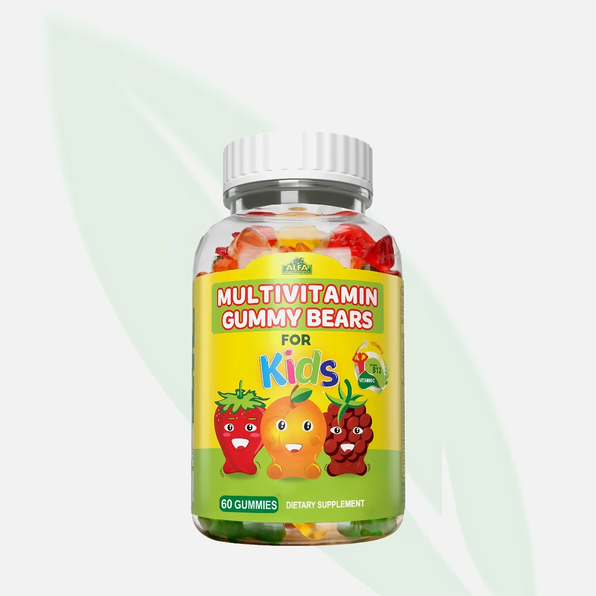 ALFA VITAMINS Multivitamin Gummy Bears for Kids 100 Gummies