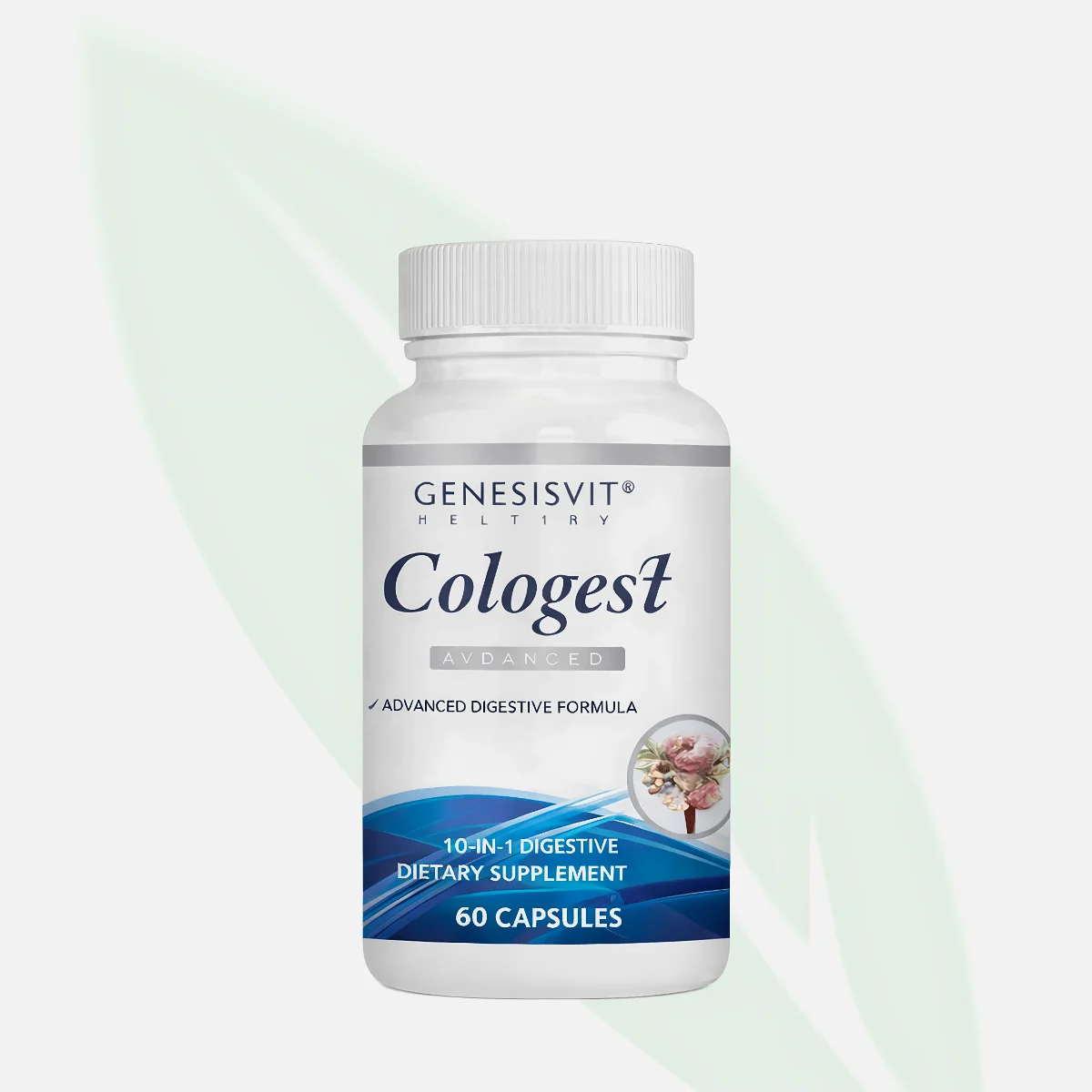 GENESISVIT Cologest Herbal Colon Support Capsules 60 Capsules