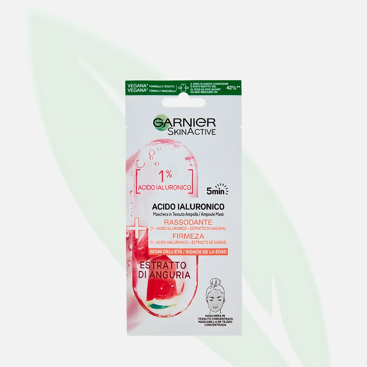 GARNIER SkinActive 1% Hyaluronic Acid & Watermelon Firming Sheet Mask 15ml