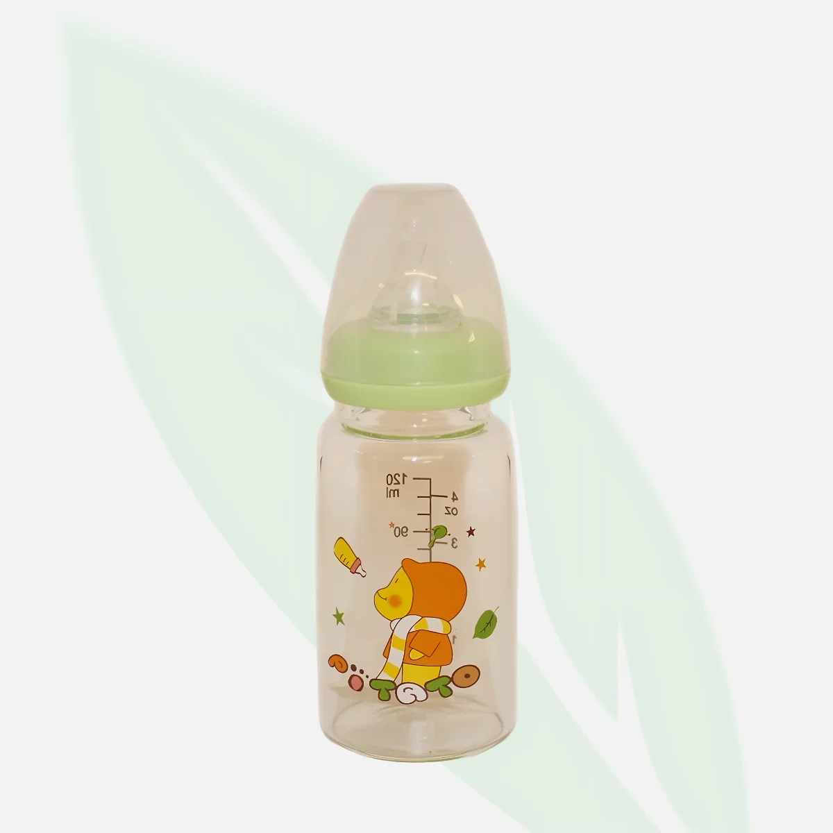 POTATO Wide Neck Borosilicate Glass Baby Feeding Bottle 120ml POTATO Wide Neck Borosilicate Glass Baby Feeding Bottle 120ml