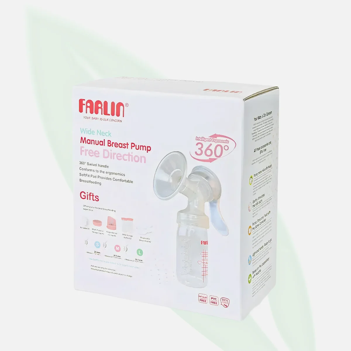 FARLIN Manual Breast Pump AAS-03 with 360° Swivel Handle FARLIN Manual Breast Pump AAS-03 with 360° Swivel Handle