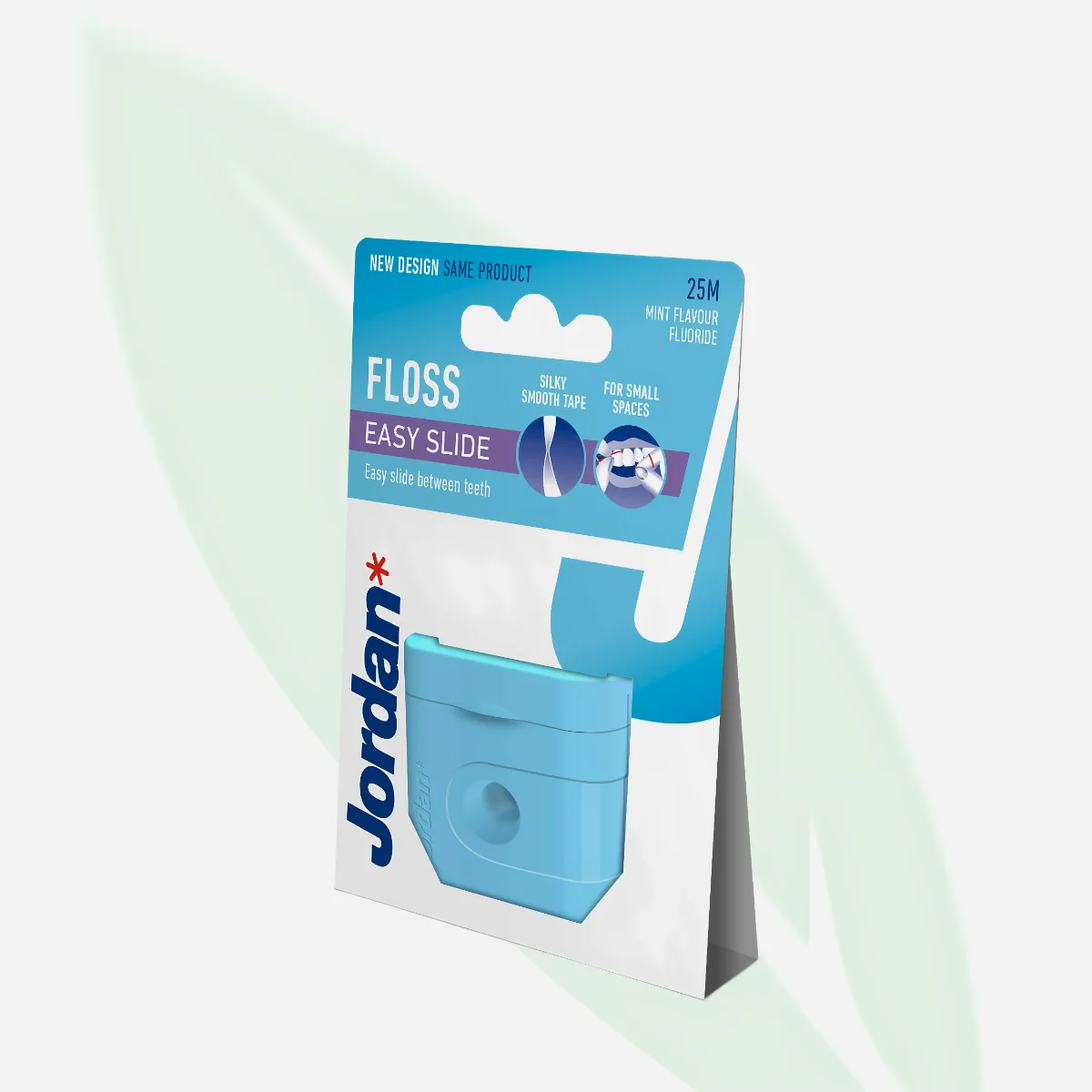 JORDAN Removes Stains Easy Slide Dental Tape with Wax 25m