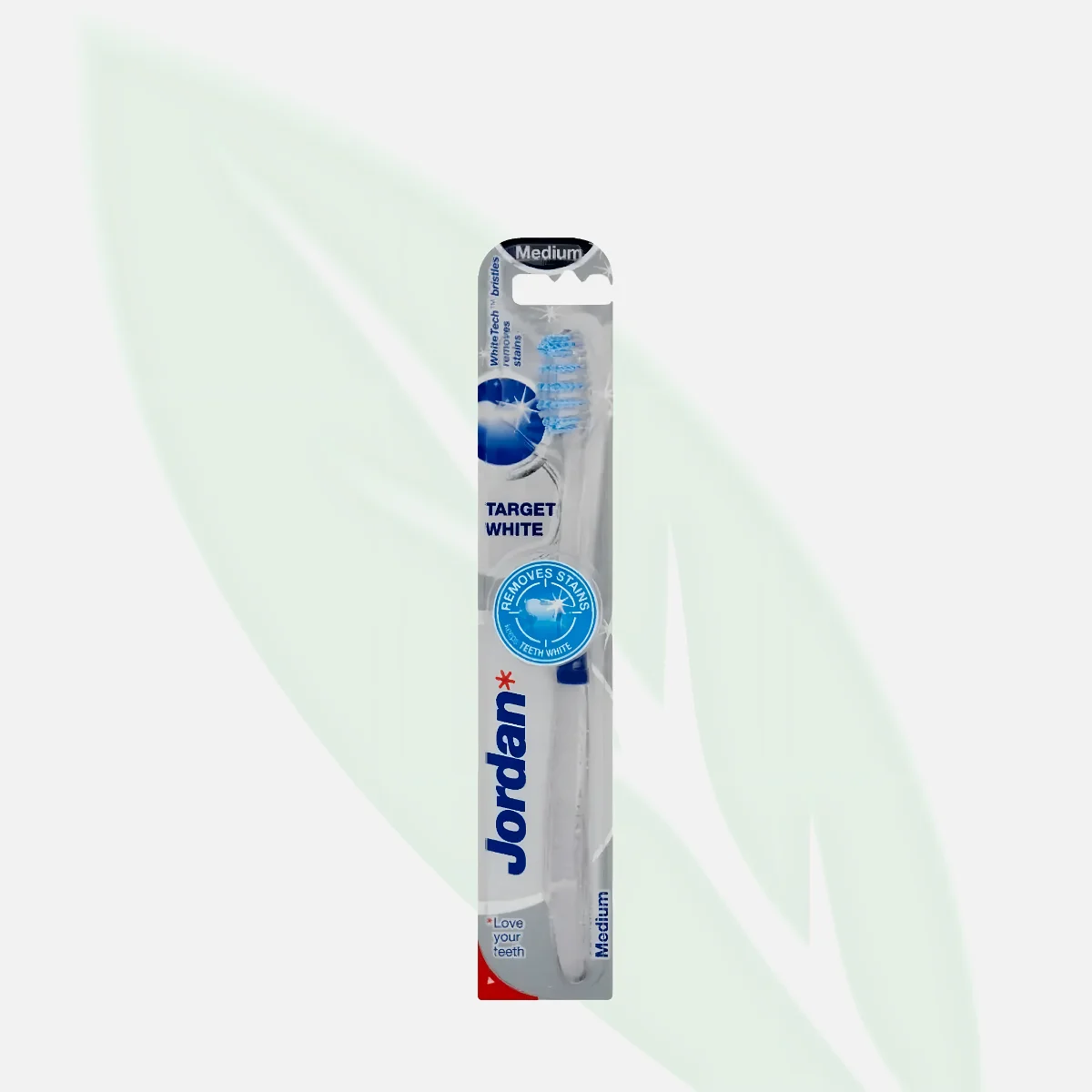 JORDAN Medium Target White Toothbrush