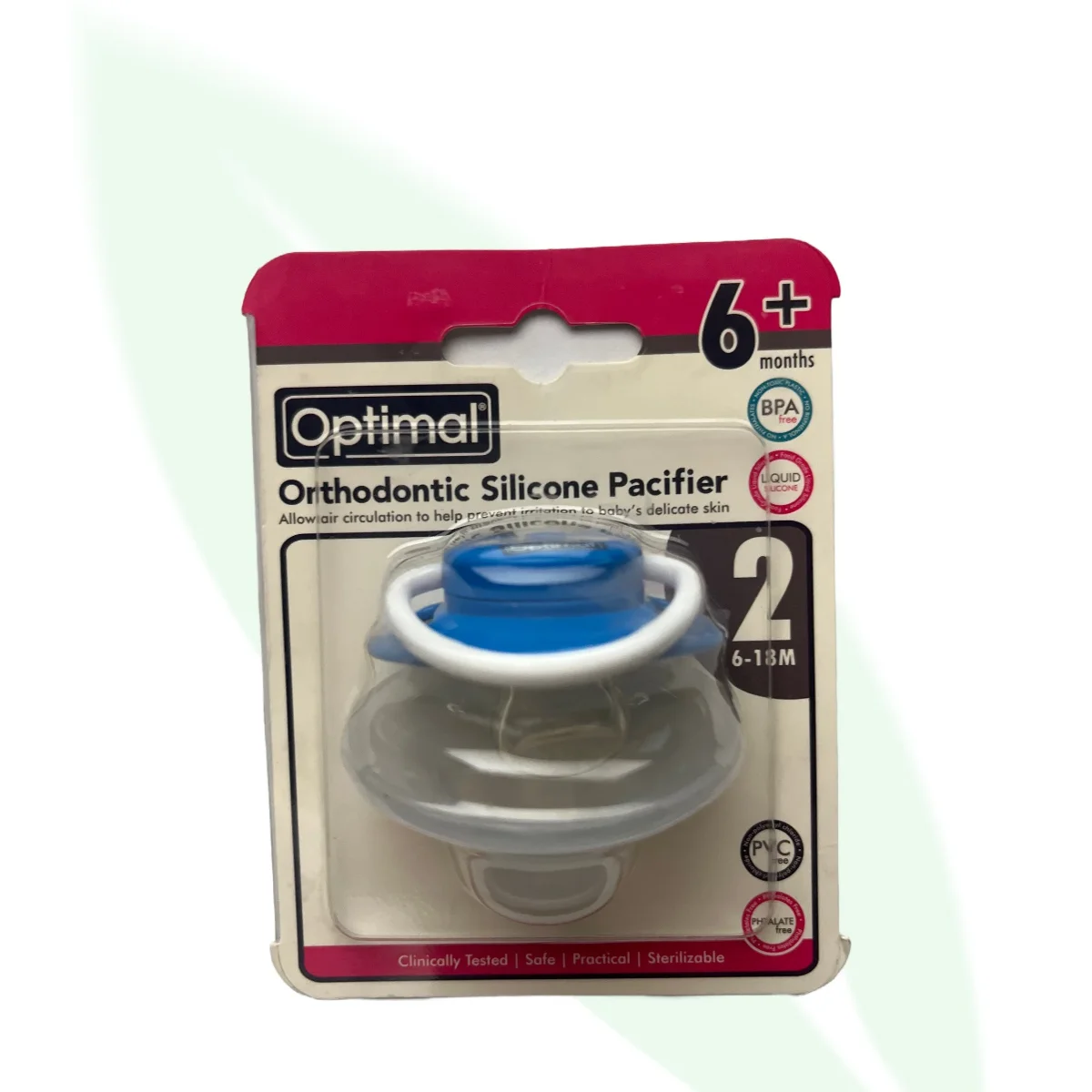 OPTIMAL Orthodontic Silicone Pacifier OPB-1048 OPTIMAL Orthodontic Silicone Pacifier OPB-1048