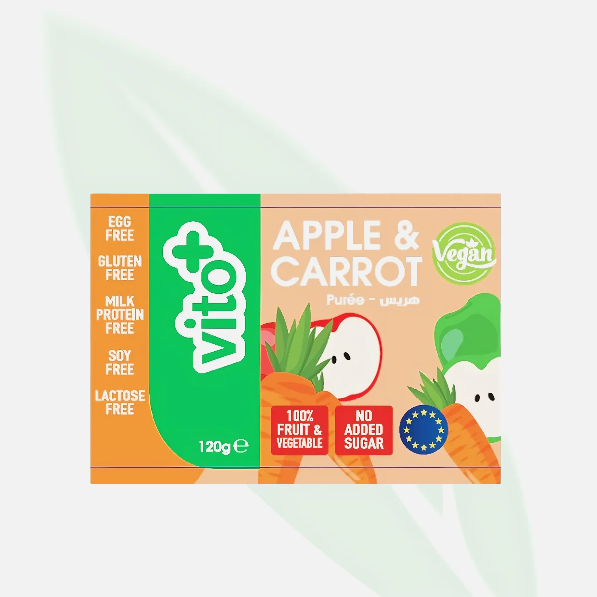 VITO+ Apple and Carrot Fruit and Vegetable Puree 120g
