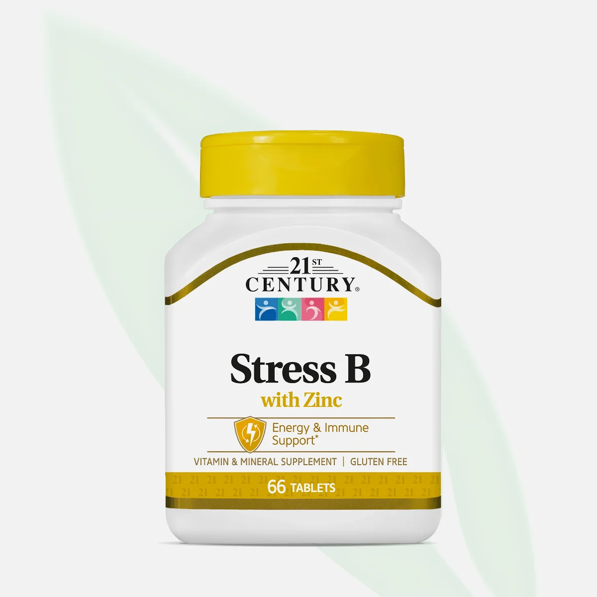 21ST CENTURY Stress B with Zinc 66 Tablets