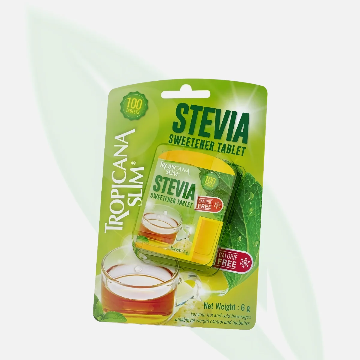 TROPICANA SLIM Stevia Sweetener with Chromium 100 Sachets TROPICANA SLIM Stevia Sweetener with Chromium 100 Sachets