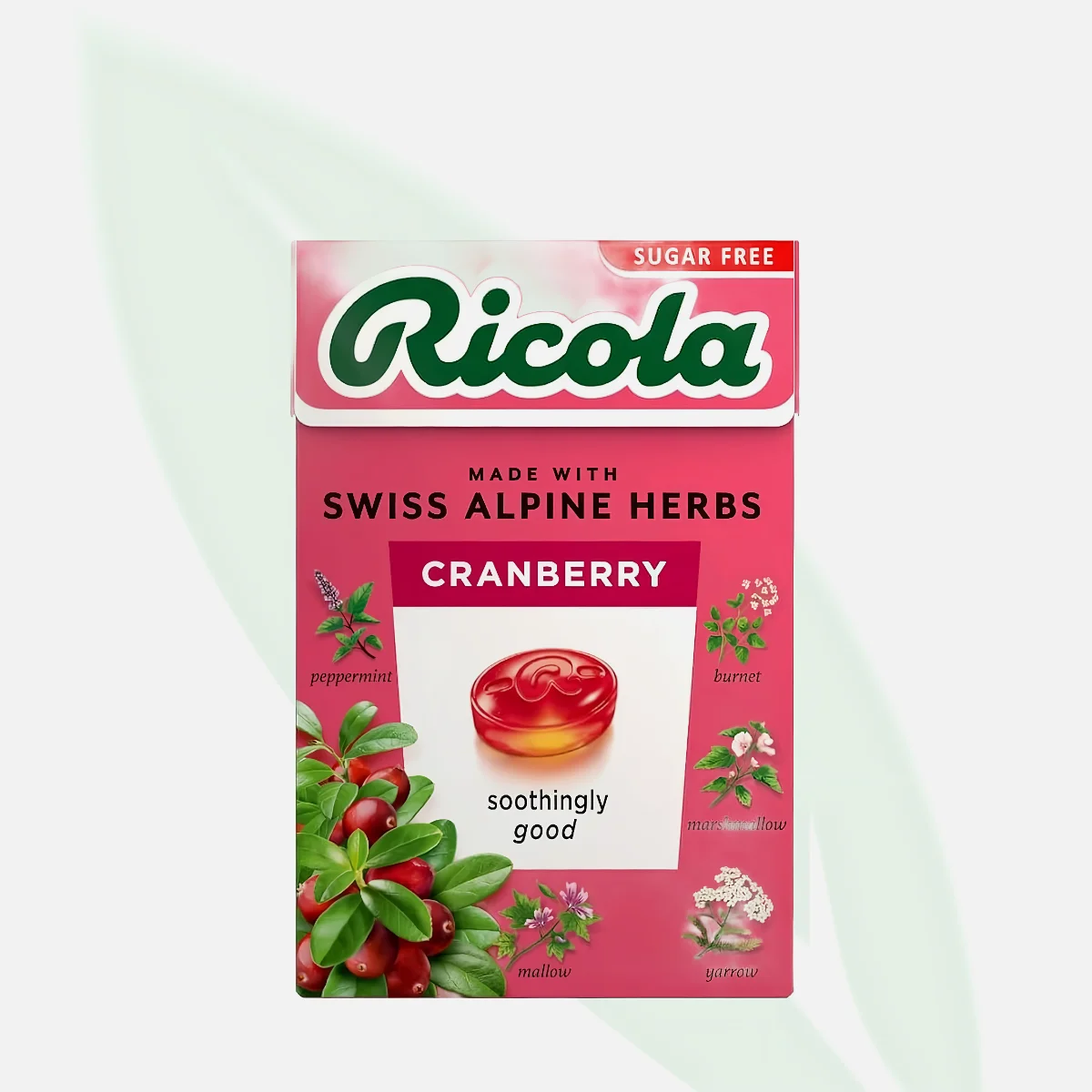 RICOLA Cranberry Sugar-Free Swiss Herbal Drops 45g