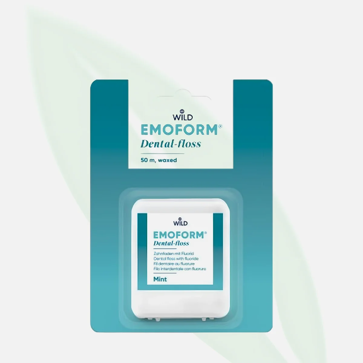 EMOFORM Mint Waxed Dental Floss with Fluoride 50m