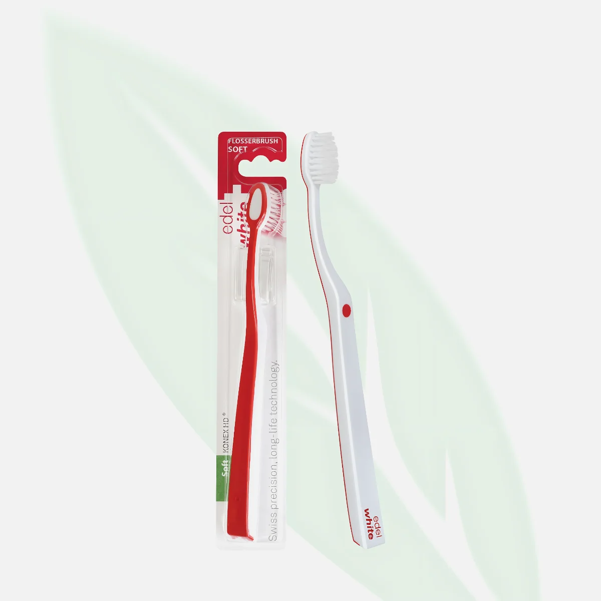EDEL WHITE Soft Flosser Toothbrush