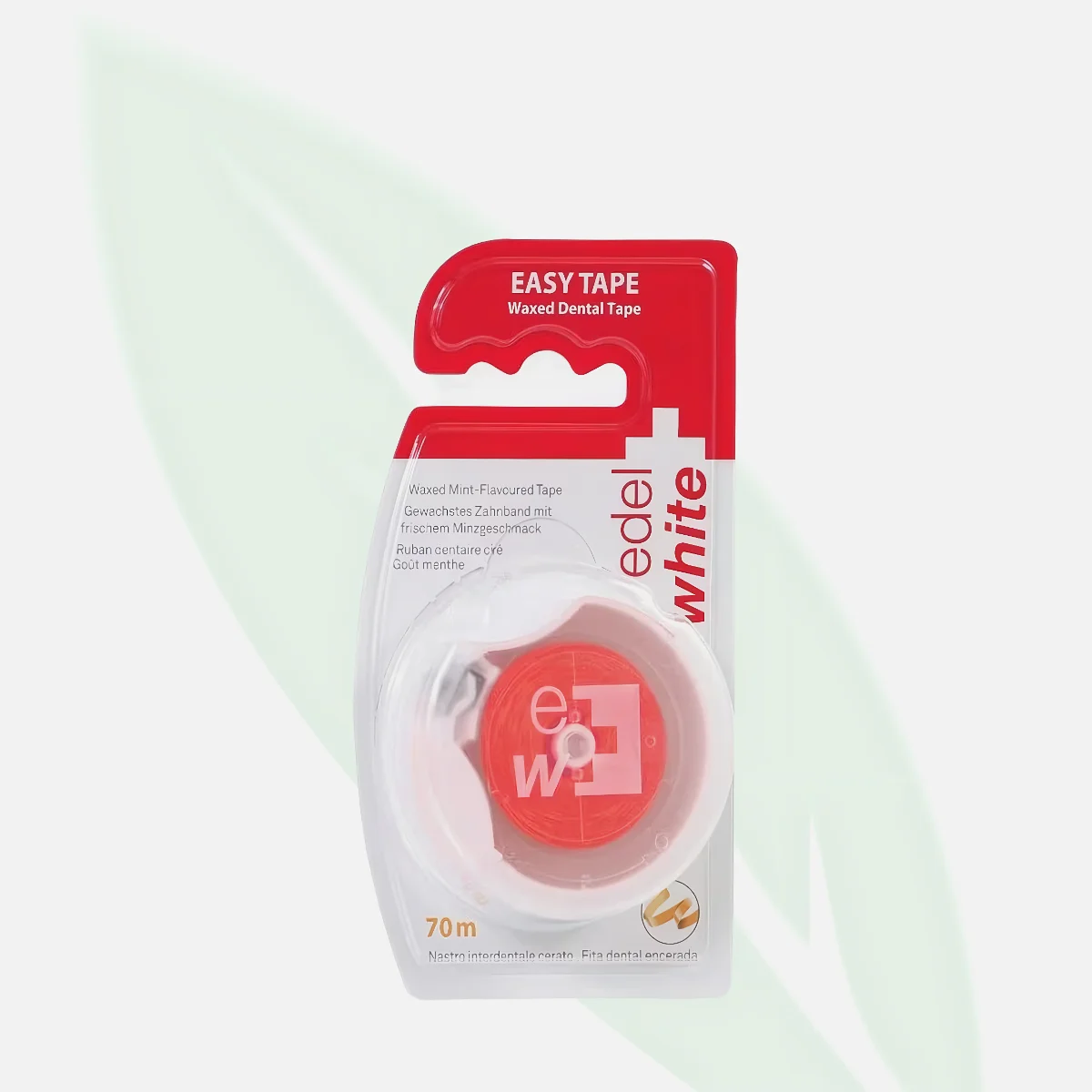 EDEL WHITE Easy Tape Waxed Dental Tape Mint 70m