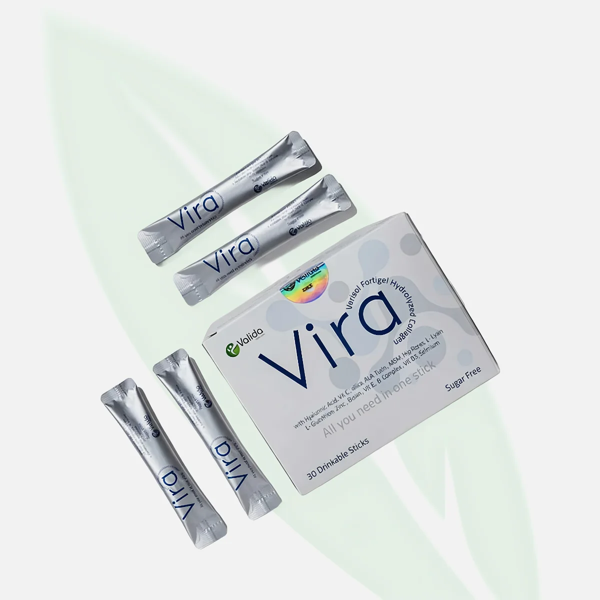 VIRA Collagen أمبولات الكولاجين المتحلل بـ FORTIGEL وVERISOL 30 أمبولة
