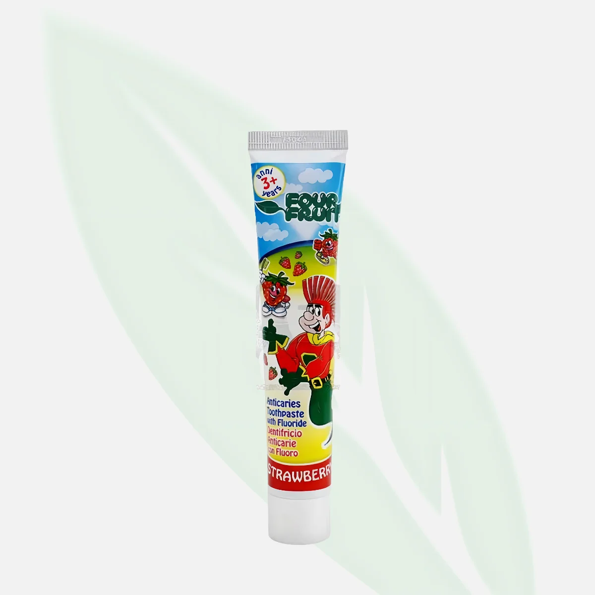 PIERROT Four Fruit Kids Oral Care Set +3 Years Strawberry 50ml