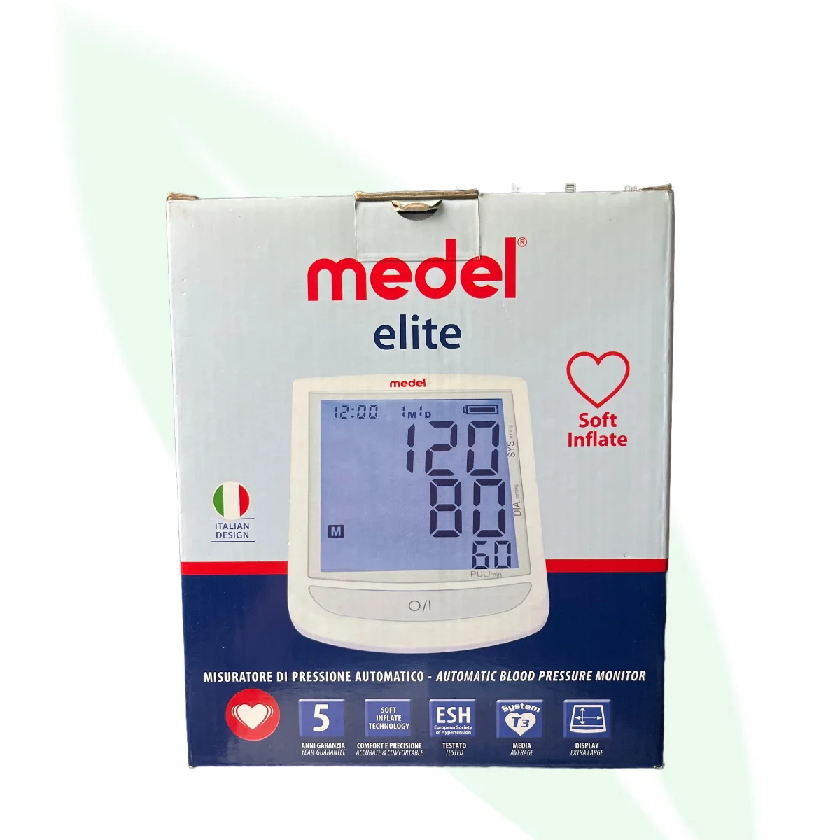 MEDEL Elite Soft Inflate Automatic Upper Arm Blood Pressure Monitor