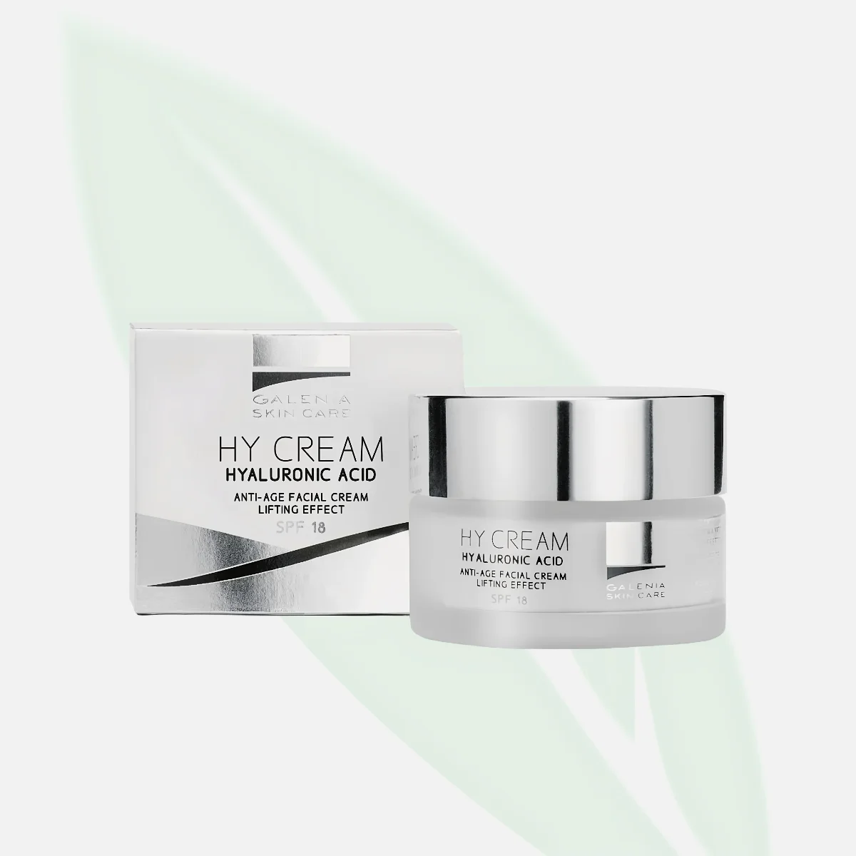 GALENIA HY Cream Anti-Age Facial Cream with Hyaluronic Acid SPF18 50ml