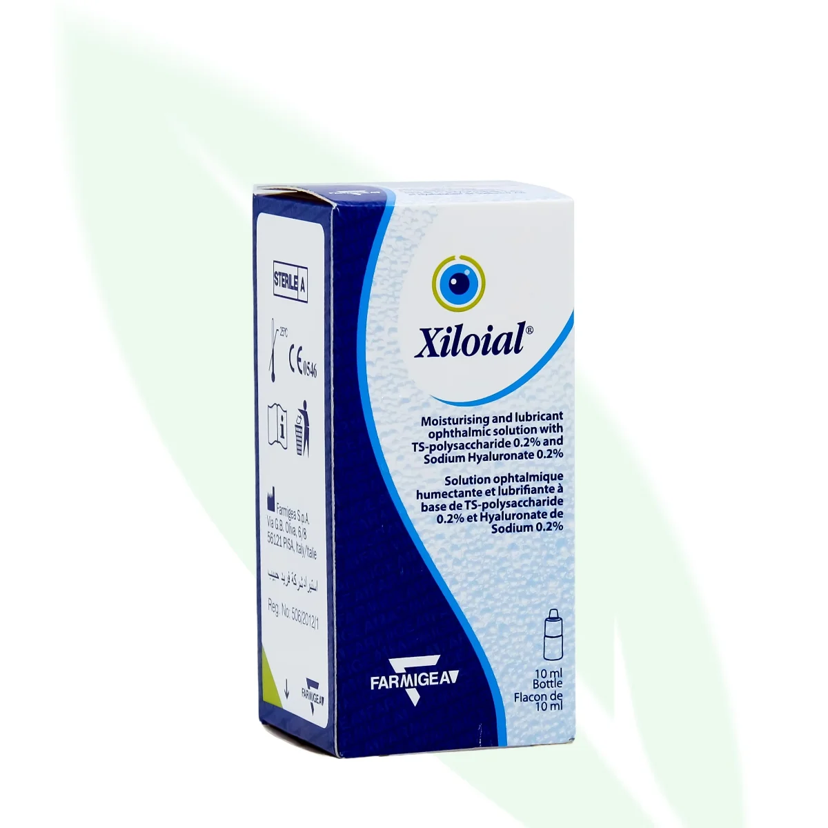FARMIGEA Xiloial قطرة عين بحمض الهيالوروني وTSP للترطيب 10 مل FARMIGEA Xiloial قطرة عين بحمض الهيالوروني وTSP للترطيب 10 مل