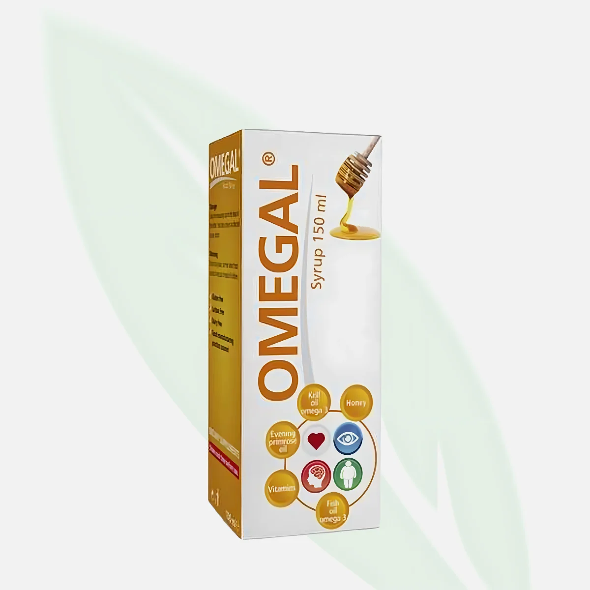 OMEGAL شراب أوميغا-3 للأطفال بزيت الكريل والزهرة المسائية 150 مل OMEGAL شراب أوميغا-3 للأطفال بزيت الكريل والزهرة المسائية 150 مل