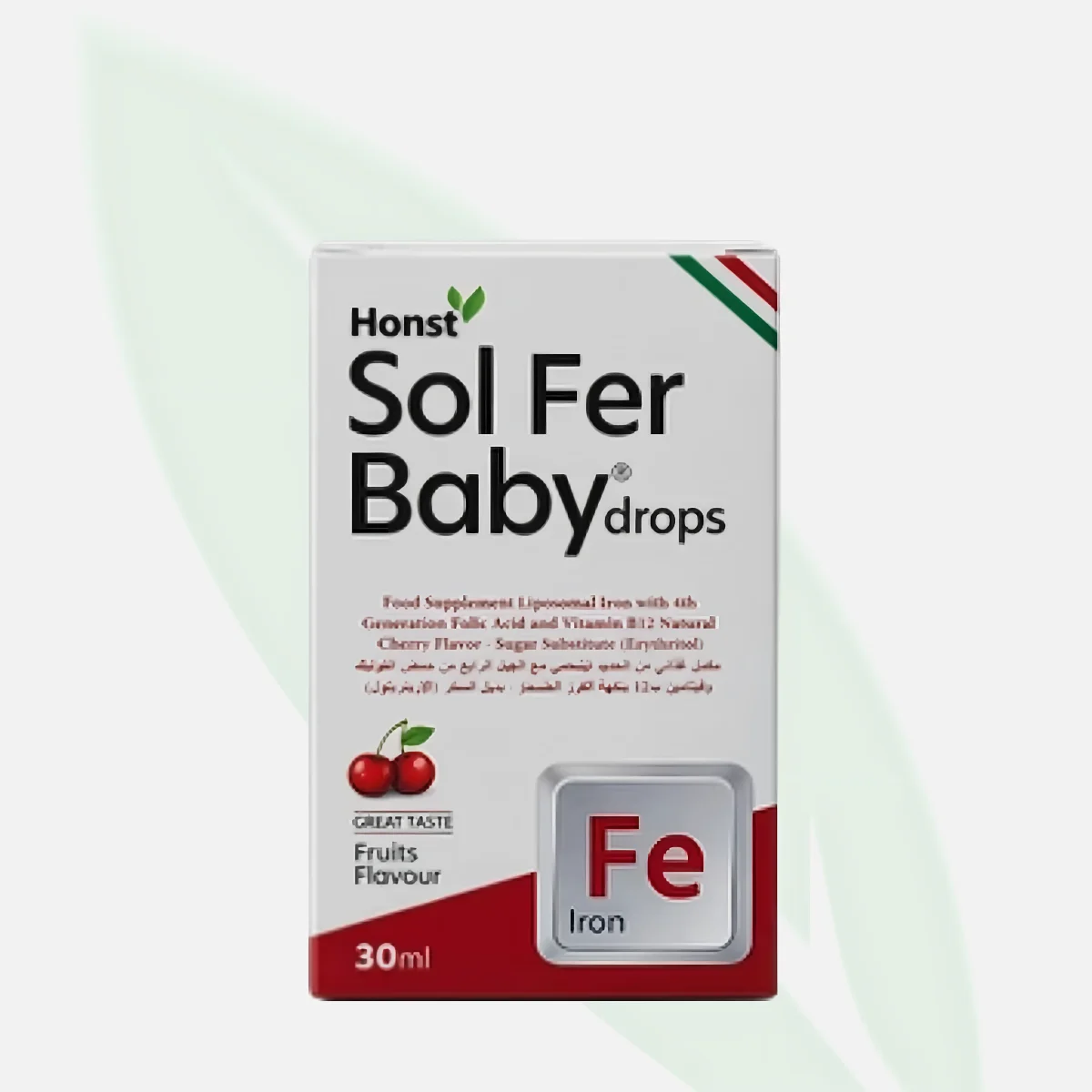 SOL قطرات الحديد الفموية للرضع والأطفال الصغار 30 مل