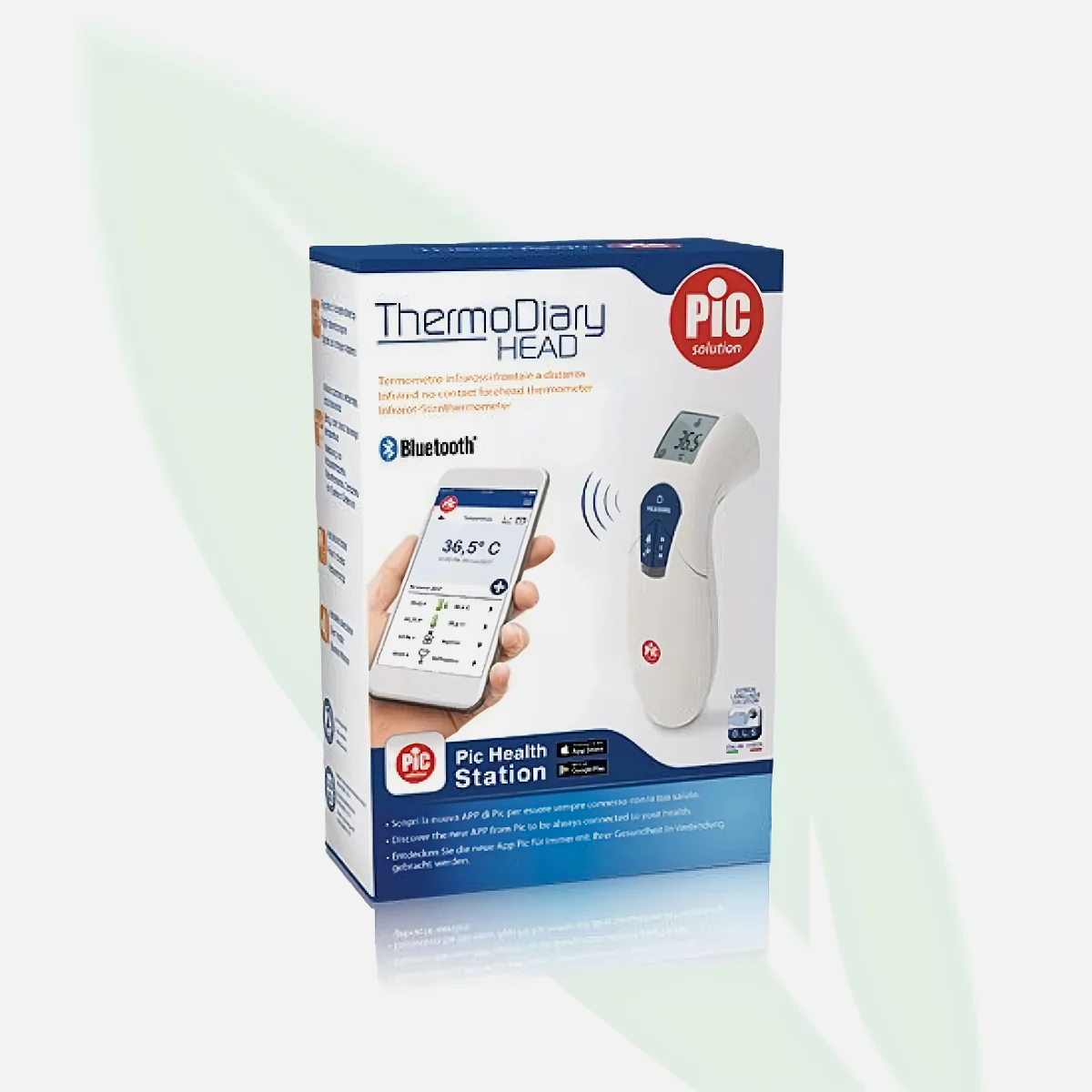 PIC Solution ThermoDiary Head Bluetooth No-Contact Forehead Thermometer PIC Solution ThermoDiary Head Bluetooth No-Contact Forehead Thermometer