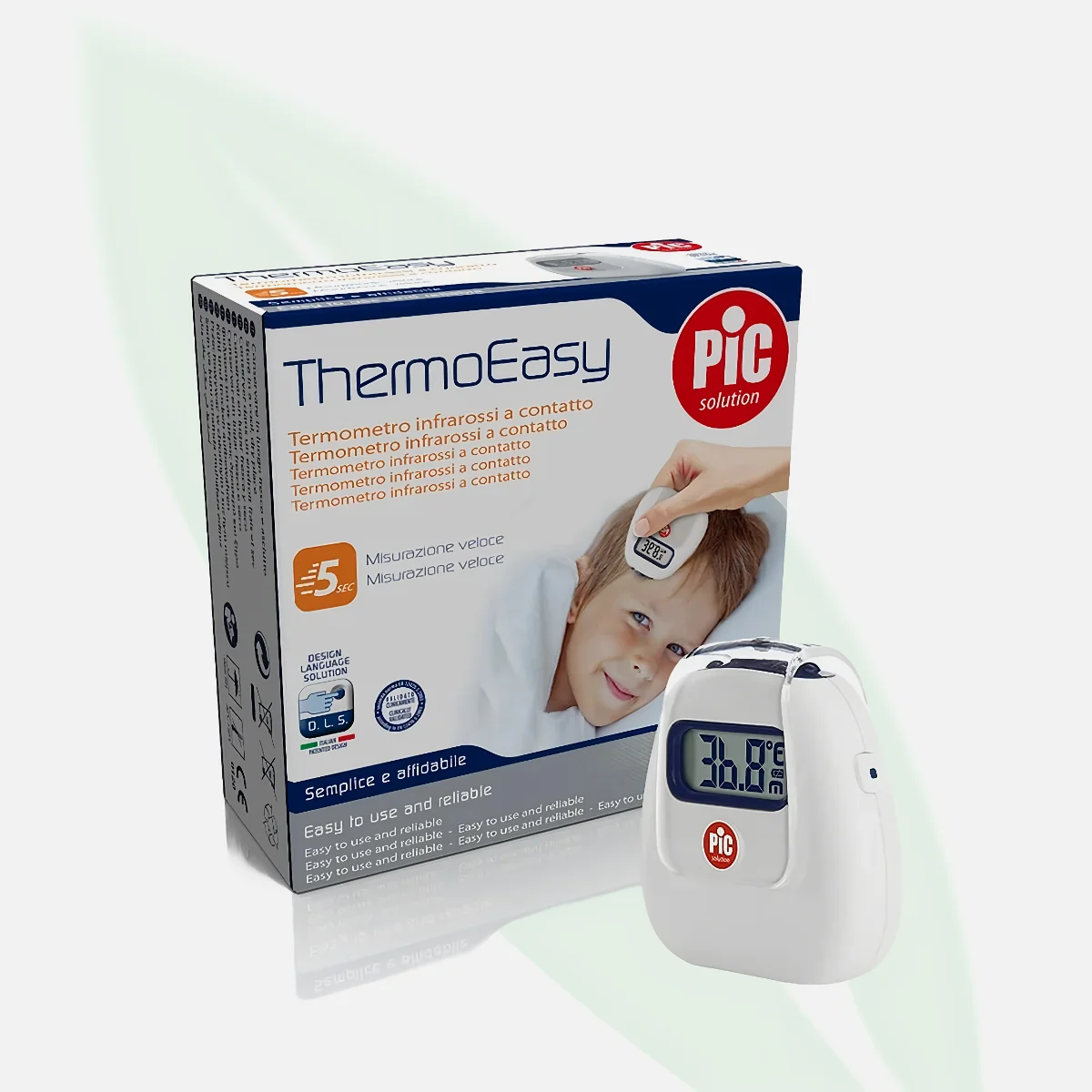 PIC SOLUTION Thermo Contact Infrared Forehead Thermometer PIC SOLUTION Thermo Contact Infrared Forehead Thermometer