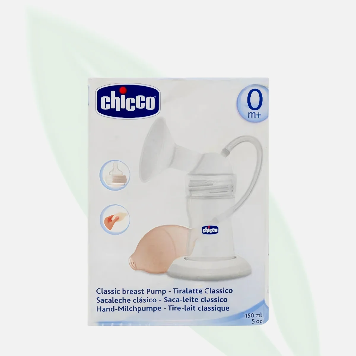 CHICCO Natural Feeling Manual Breast Pump with 2-Phase Technology