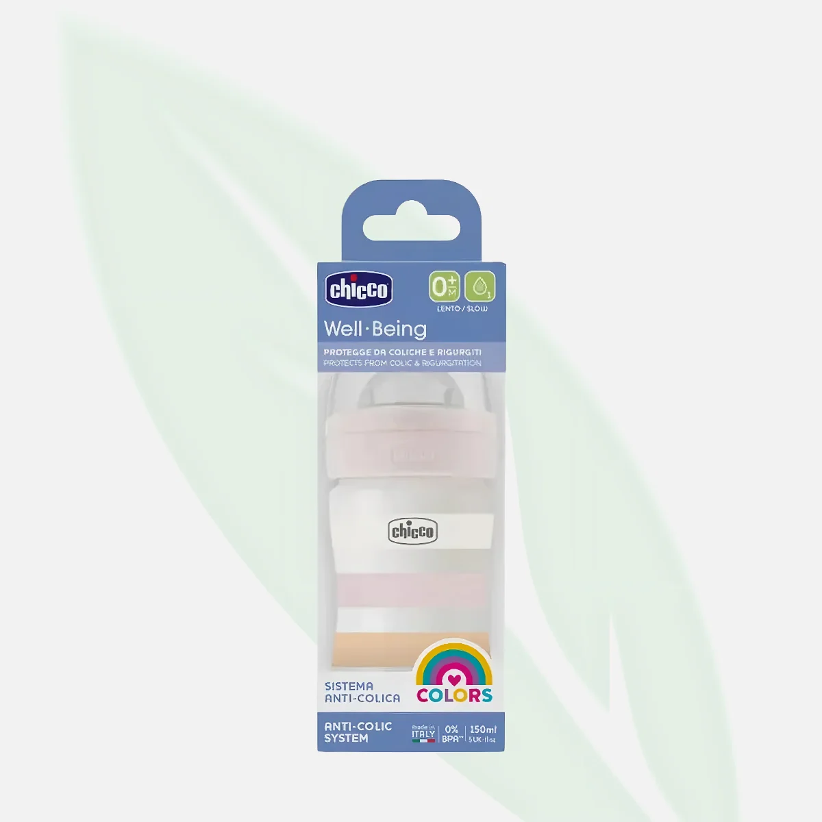 CHICCO Well-Being Sistema Glass Feeding Bottle 0M+ CHICCO Well-Being Sistema Glass Feeding Bottle 0M+