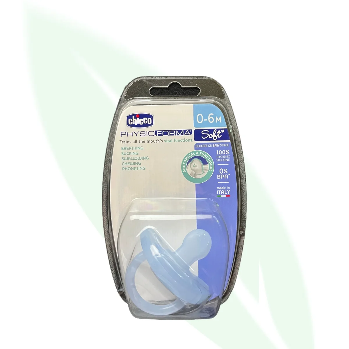 CHICCO Physio Light Orthodontic Silicone Soother 0-6 Months CHICCO Physio Light Orthodontic Silicone Soother 0-6 Months
