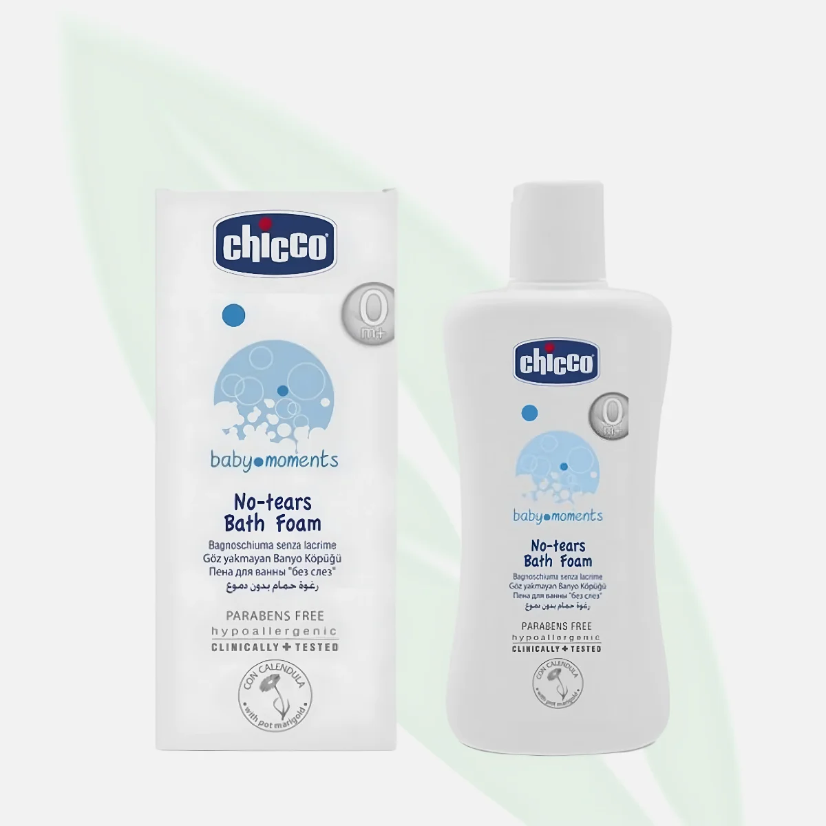 CHICCO Baby Moments No-Tears Bath Foam with Calendula 200ml CHICCO Baby Moments No-Tears Bath Foam with Calendula 200ml