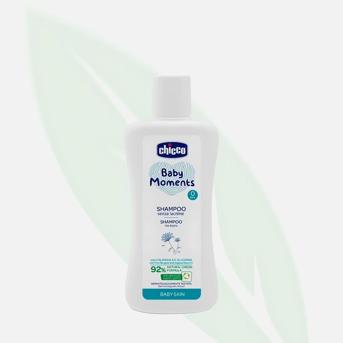 CHICCO Baby Moments Shampoo 92% Natural Ingredients with Marigold 200ml CHICCO Baby Moments Shampoo 92% Natural Ingredients with Marigold 200ml