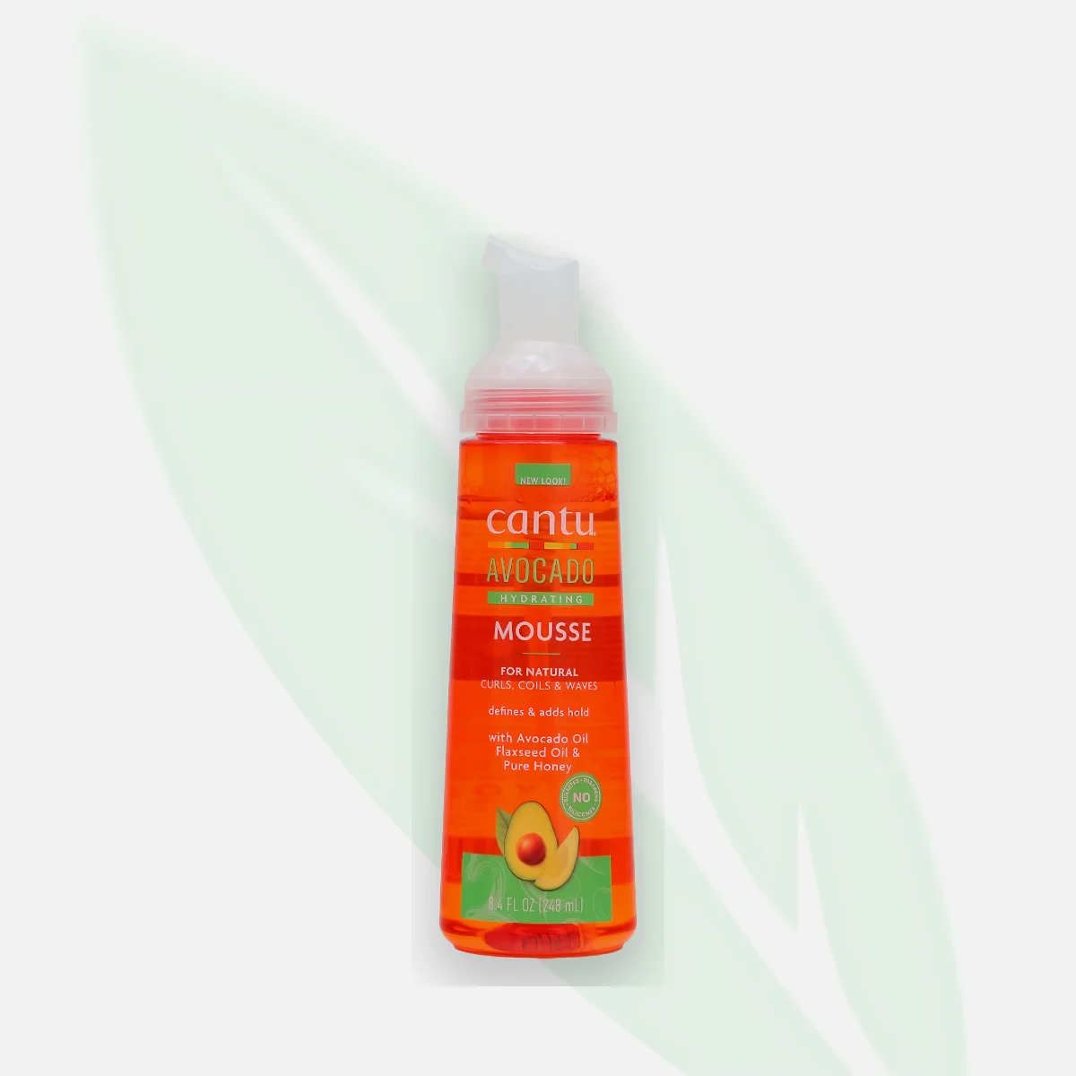 CANTU Avocado Hydrating Styling Mousse for Curls & Waves 248ml