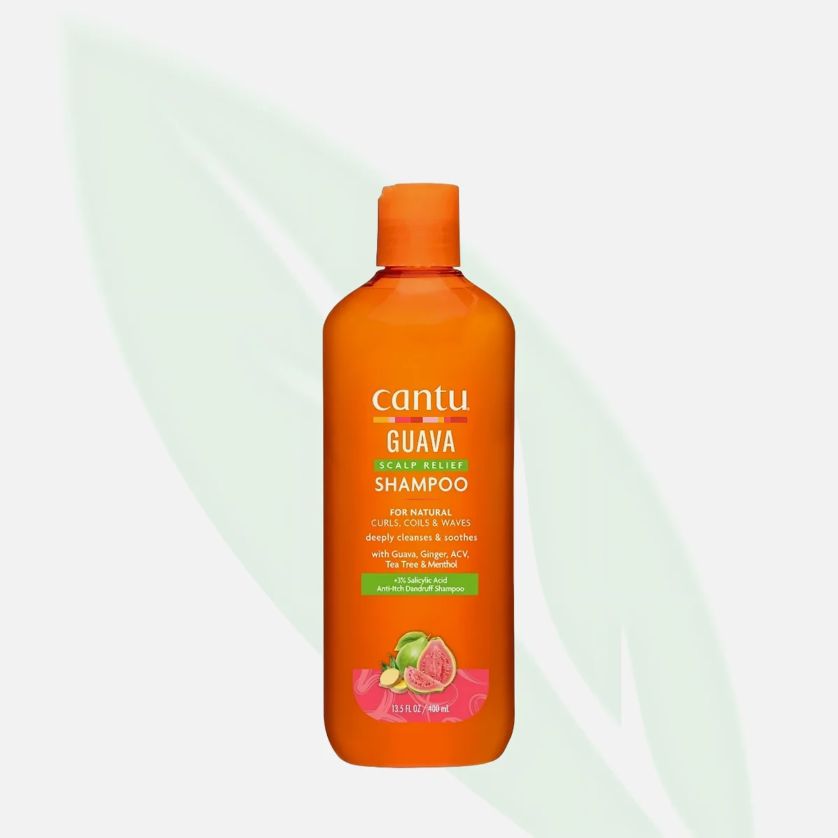 CANTU شامبو الجوافة لتخفيف القشرة وتهدئة فروة الرأس 400 مل