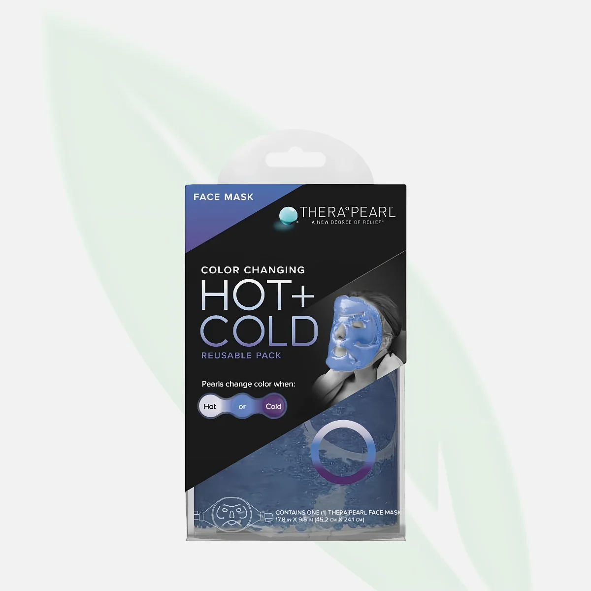 THERAPEARL Face Mask – Reusable Hot/Cold Gel Bead Therapy