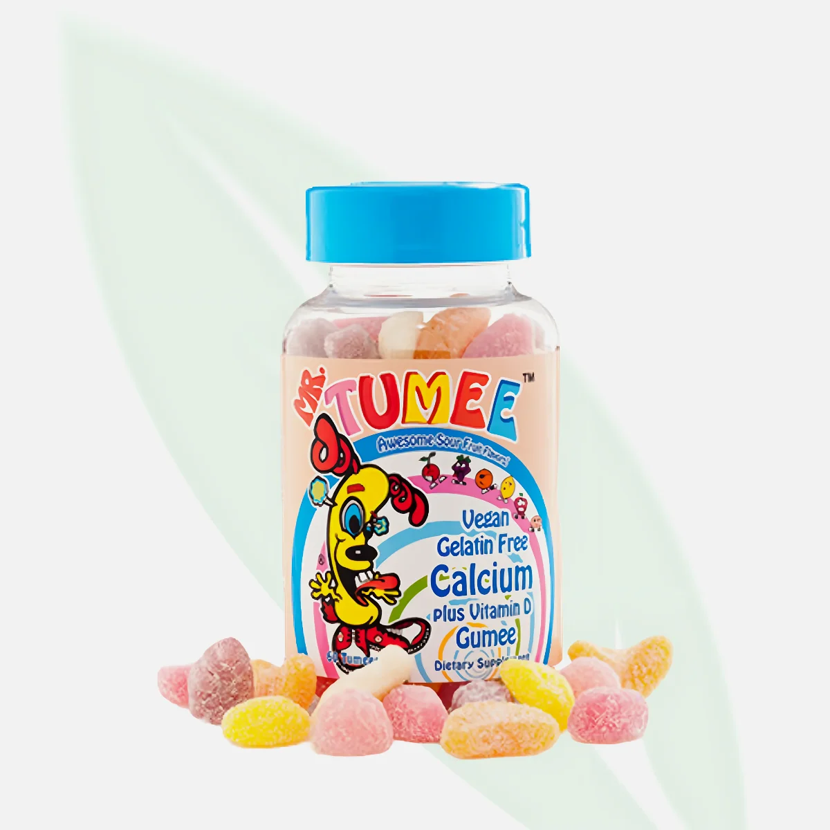 MR.TUMEE علكة الكالسيوم وفيتامين D لصحة العظام للأطفال 60 حبة MR.TUMEE علكة الكالسيوم وفيتامين D لصحة العظام للأطفال 60 حبة
