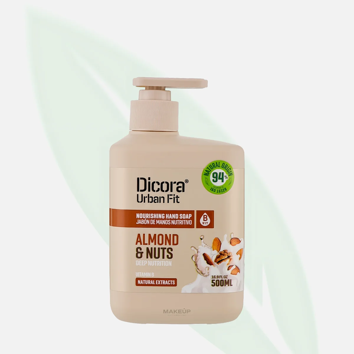 DICORA Urban Fit Nourishing Hand Soap Almond & Nuts Vitamin B 500ml DICORA Urban Fit Nourishing Hand Soap Almond & Nuts Vitamin B 500ml