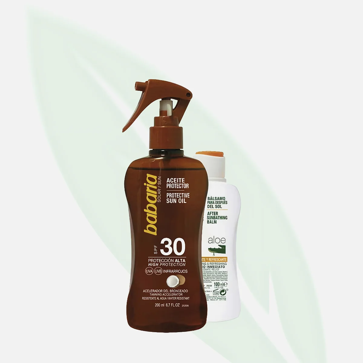 BABARIA زيت التان الواقي بجذور الجزر SPF6 بخاخ 300 مل