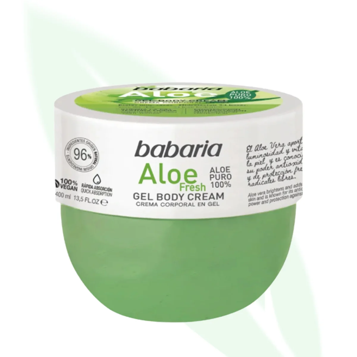 BABARIA Aloe Fresh Gel Body Cream 400ml