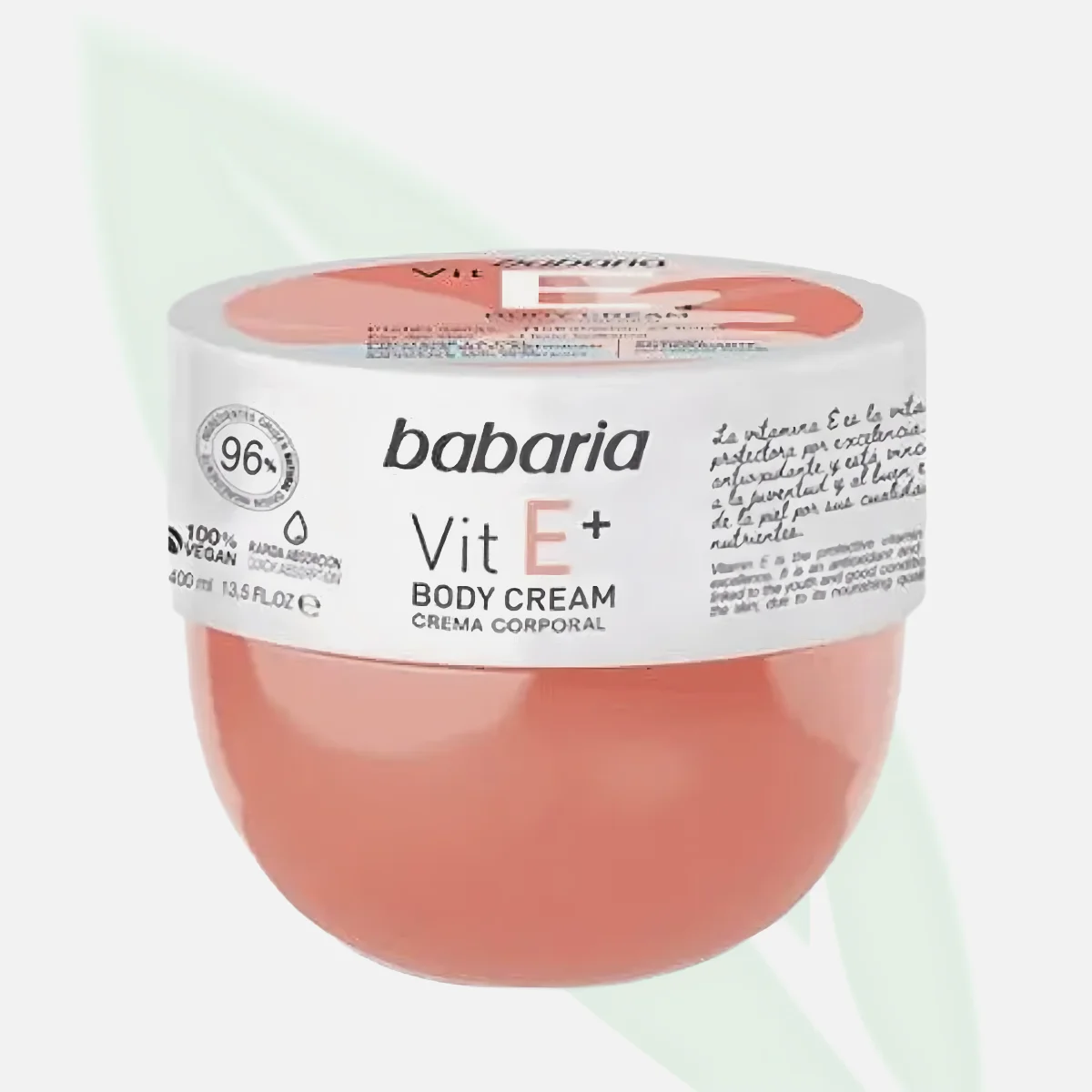 BABARIA Vitamin E+ Nourishing Body Cream 400ml
