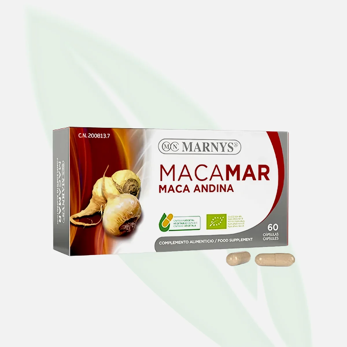 MARNYS ماكامار جذر المَيكا الأنديزي العضوي 60 كبسولة