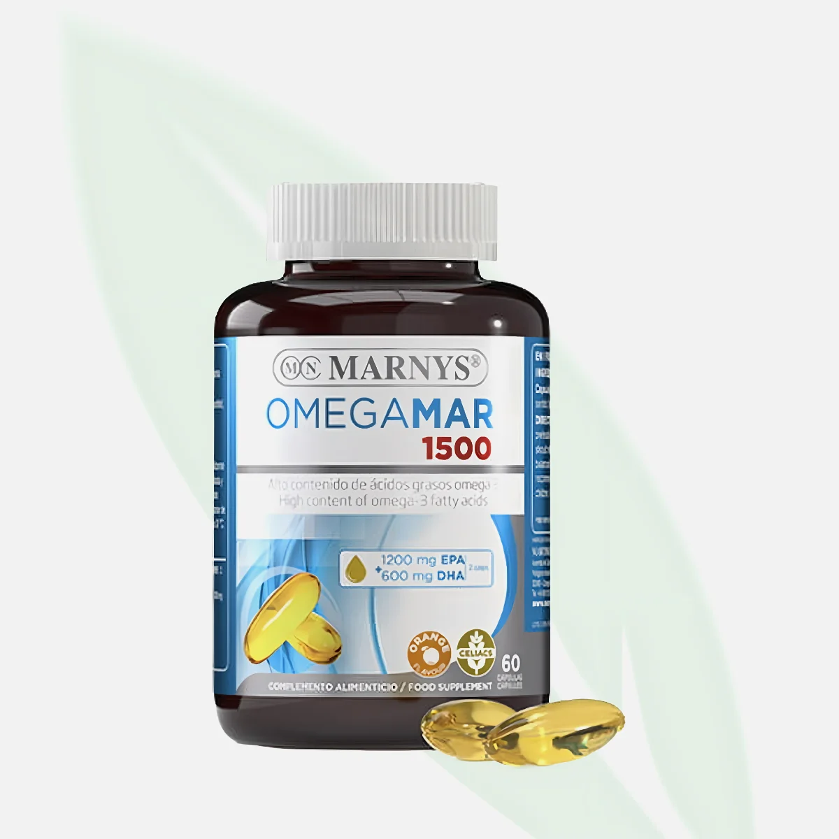 MARNYS Omegamar 1500 مجم أوميغا-3 عالي التركيز EPA+DHA 60 كبسولة MARNYS Omegamar 1500 مجم أوميغا-3 عالي التركيز EPA+DHA 60 كبسولة