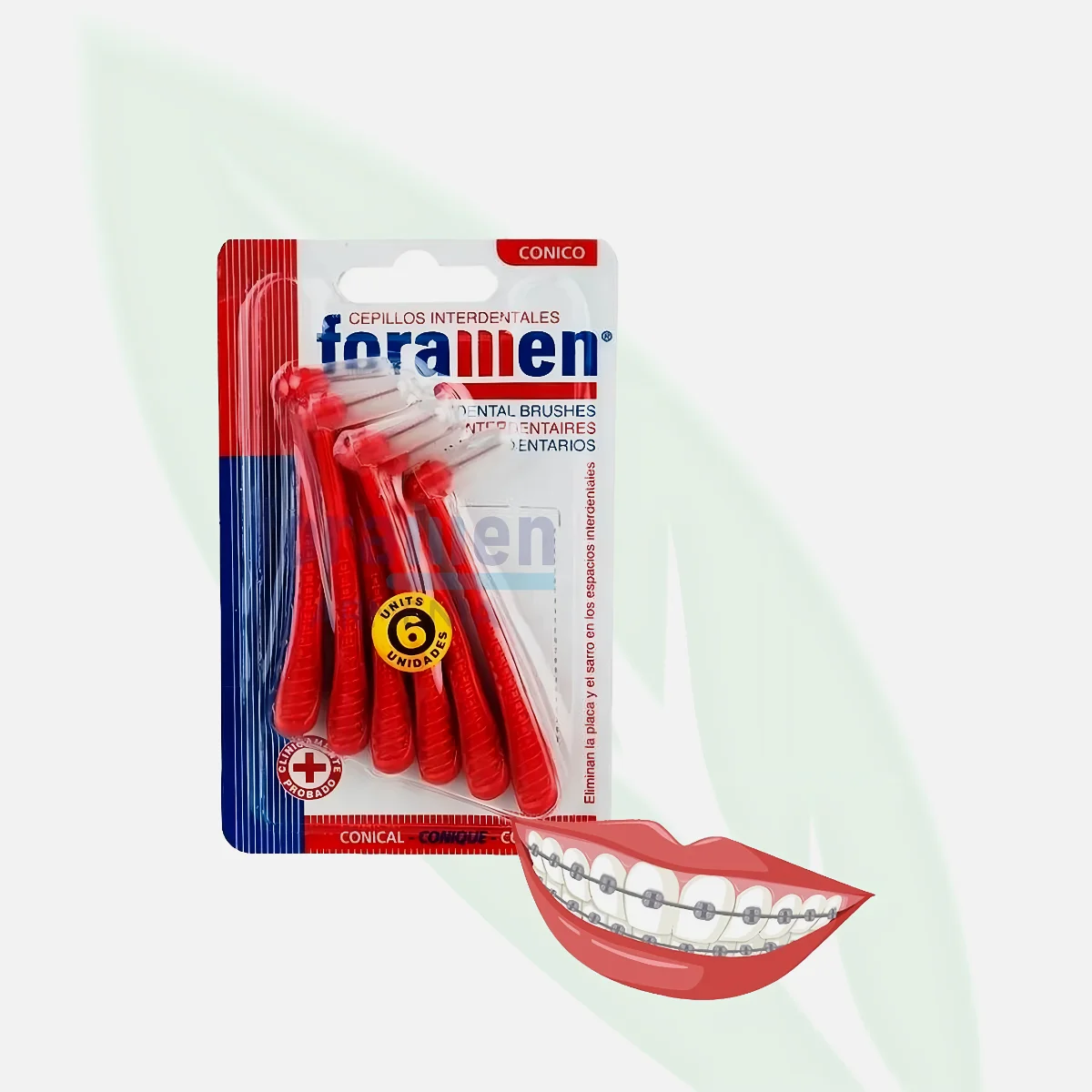FORAMEN Interdental Brushes Straight Conico – 12 Pieces FORAMEN Interdental Brushes Straight Conico – 12 Pieces