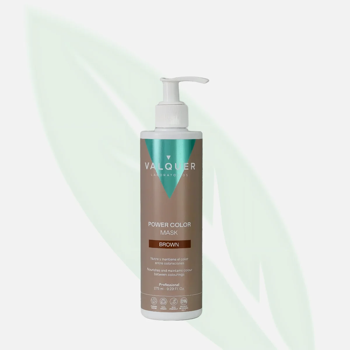 VALQUER Power Color Hair Mask Brown 275ml
