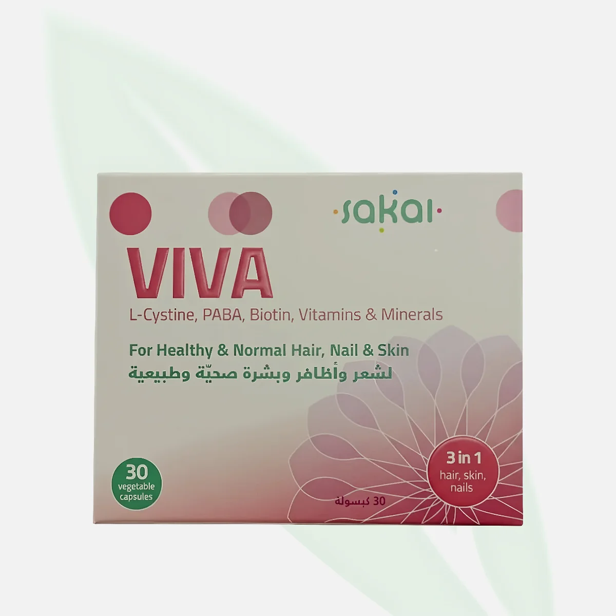 VIVA Hair Health Support Capsules with Biotin & Cysteine 30 Capsules