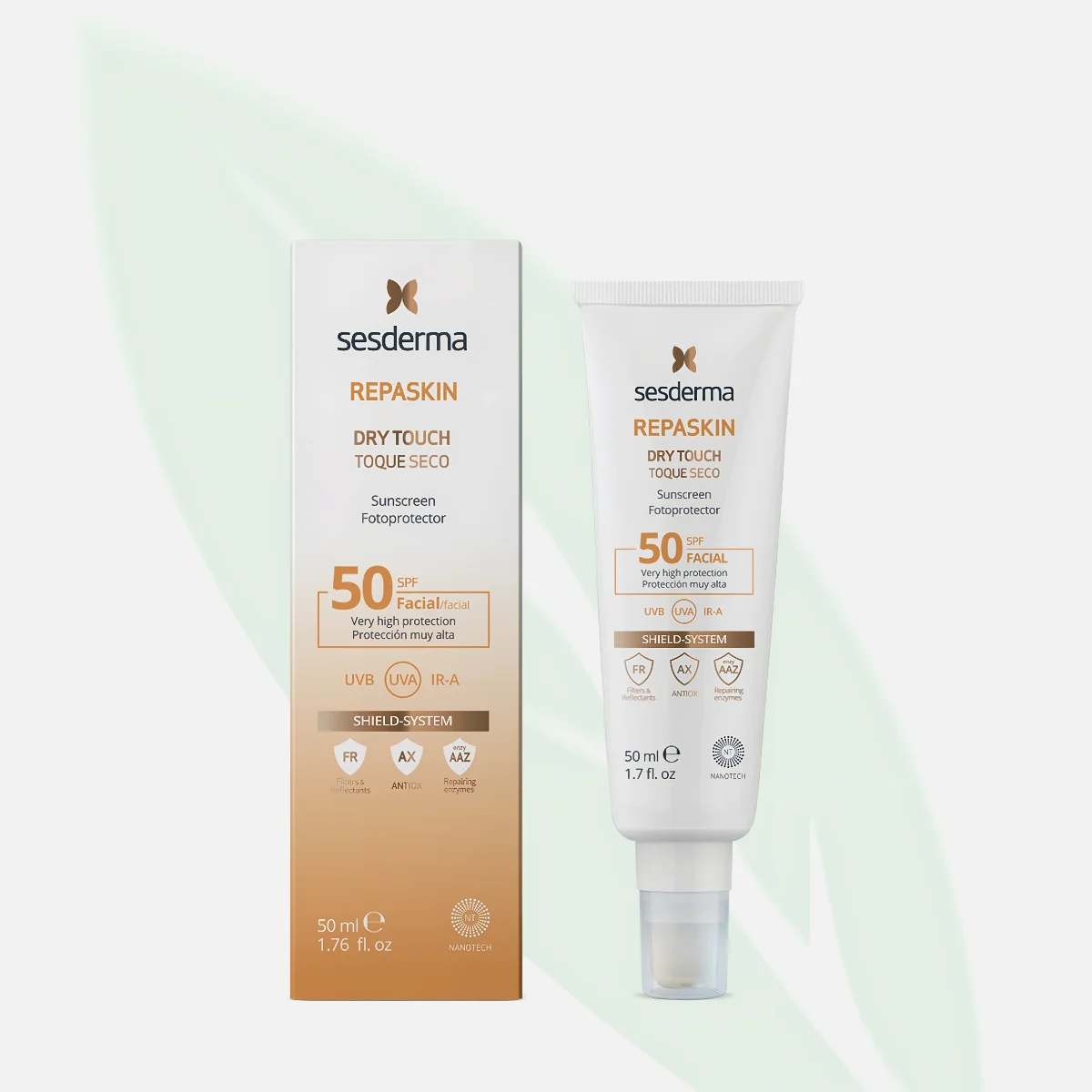SESDERMA Repaskin Dry Touch Facial Sunscreen SPF50+ 50ml