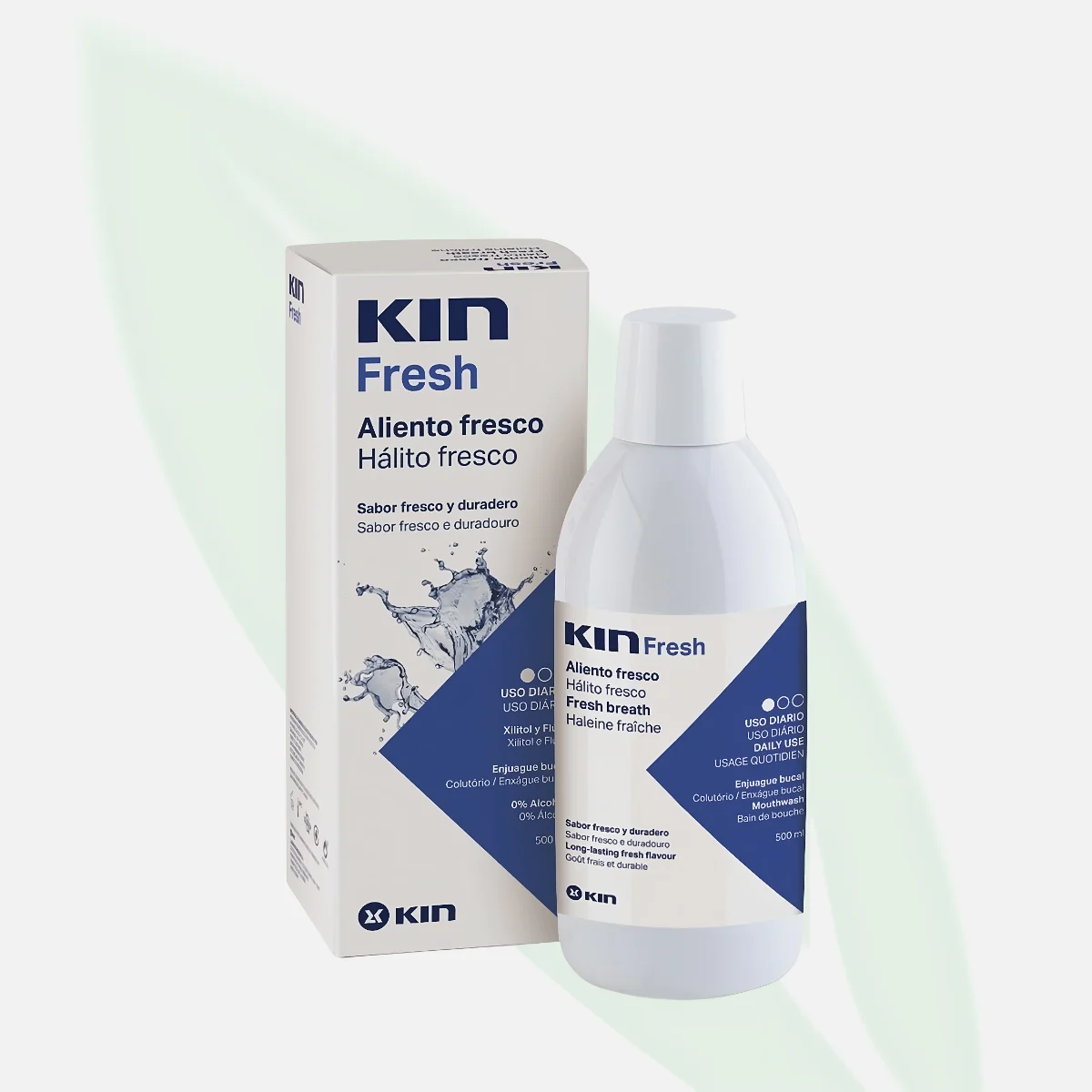 KIN Fresh Mouthwash with Fluoride & Xylitol 500ml