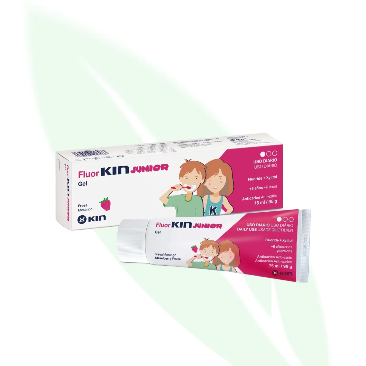 KIN Fluor Junior Strawberry Gel Toothpaste 75ml KIN Fluor Junior Strawberry Gel Toothpaste 75ml