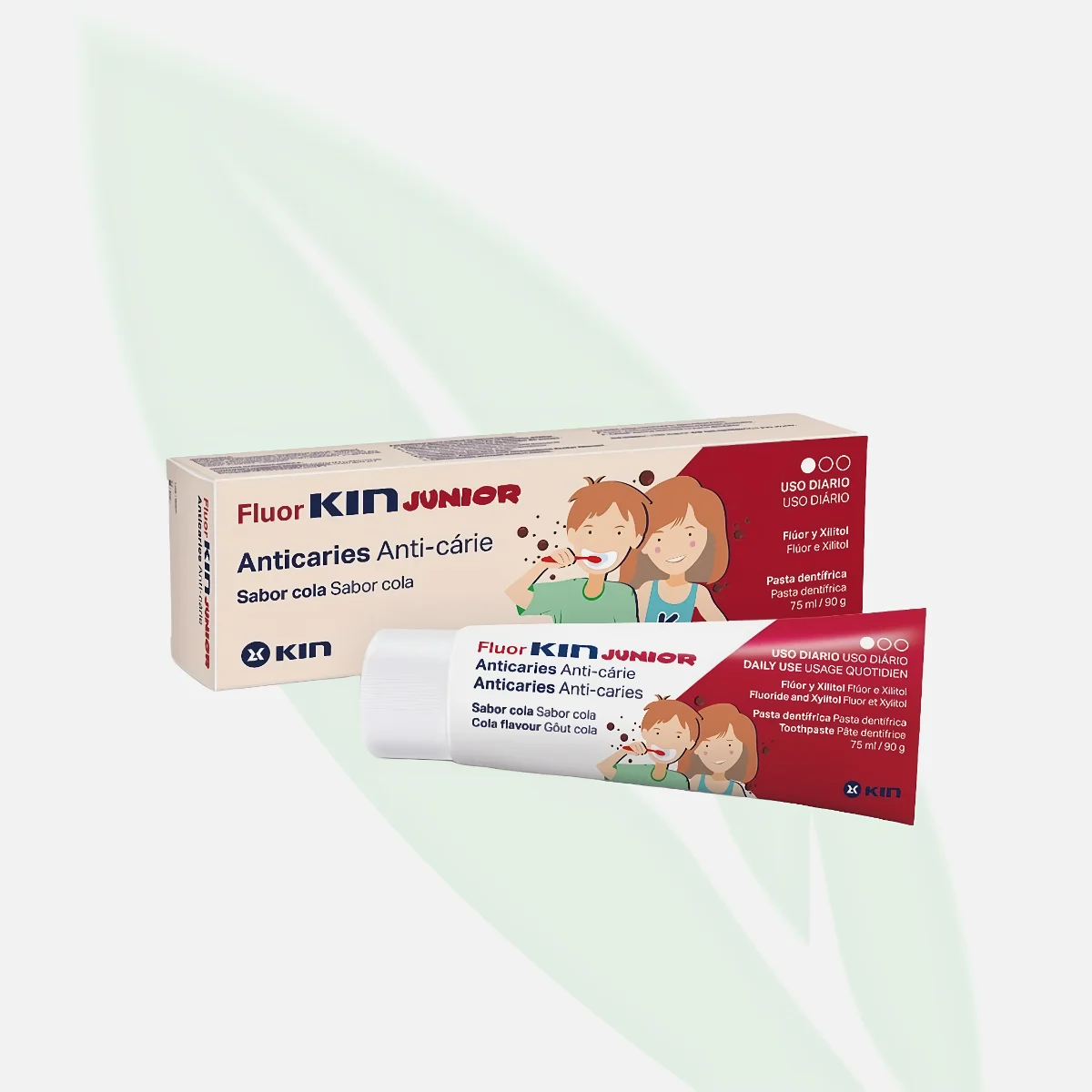 KIN Fluor Junior Cola Flavour Toothpaste 75ml KIN Fluor Junior Cola Flavour Toothpaste 75ml