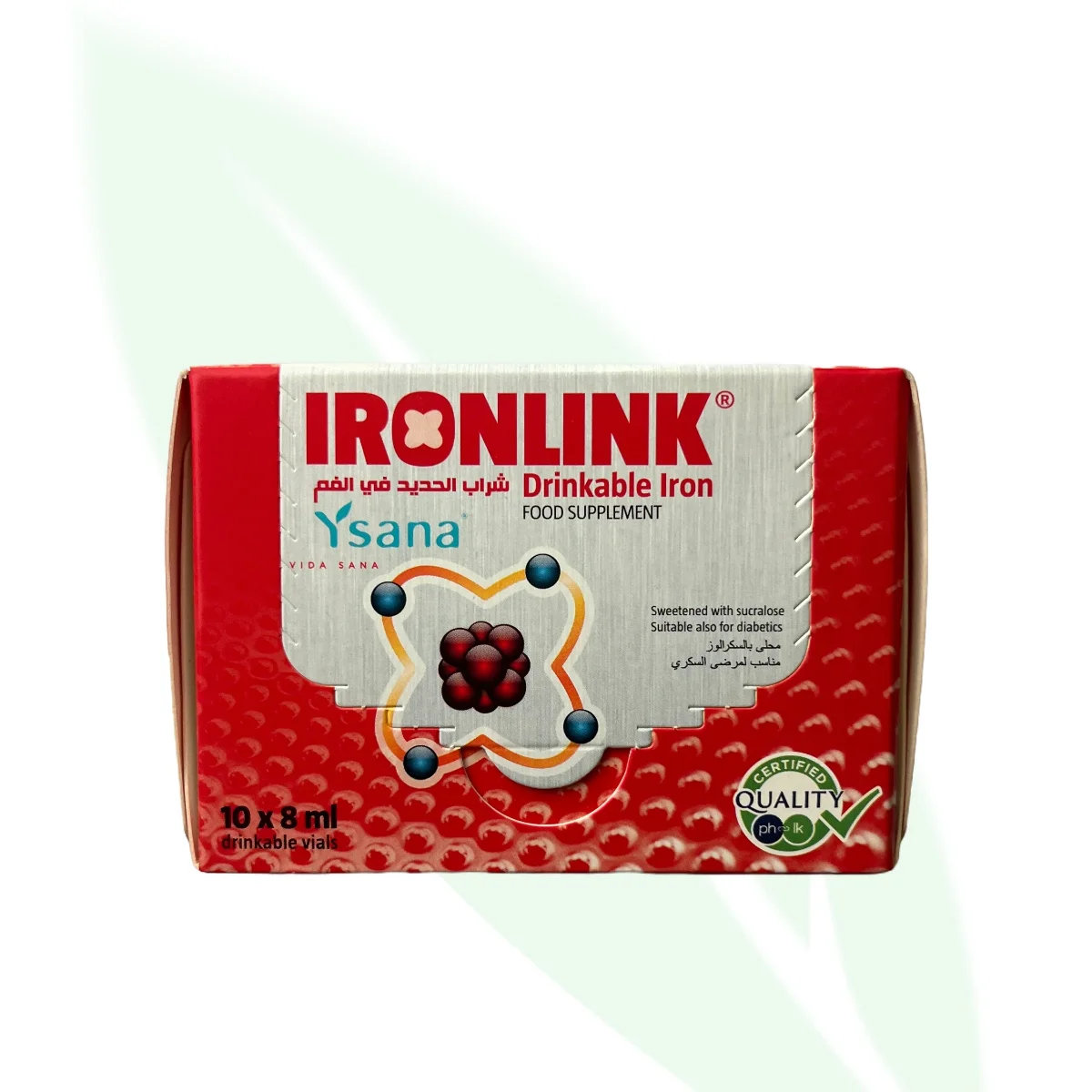 LILIUM Iron Link Adult Liquid Iron Supplement 10 Vials x 8ml LILIUM Iron Link Adult Liquid Iron Supplement 10 Vials x 8ml