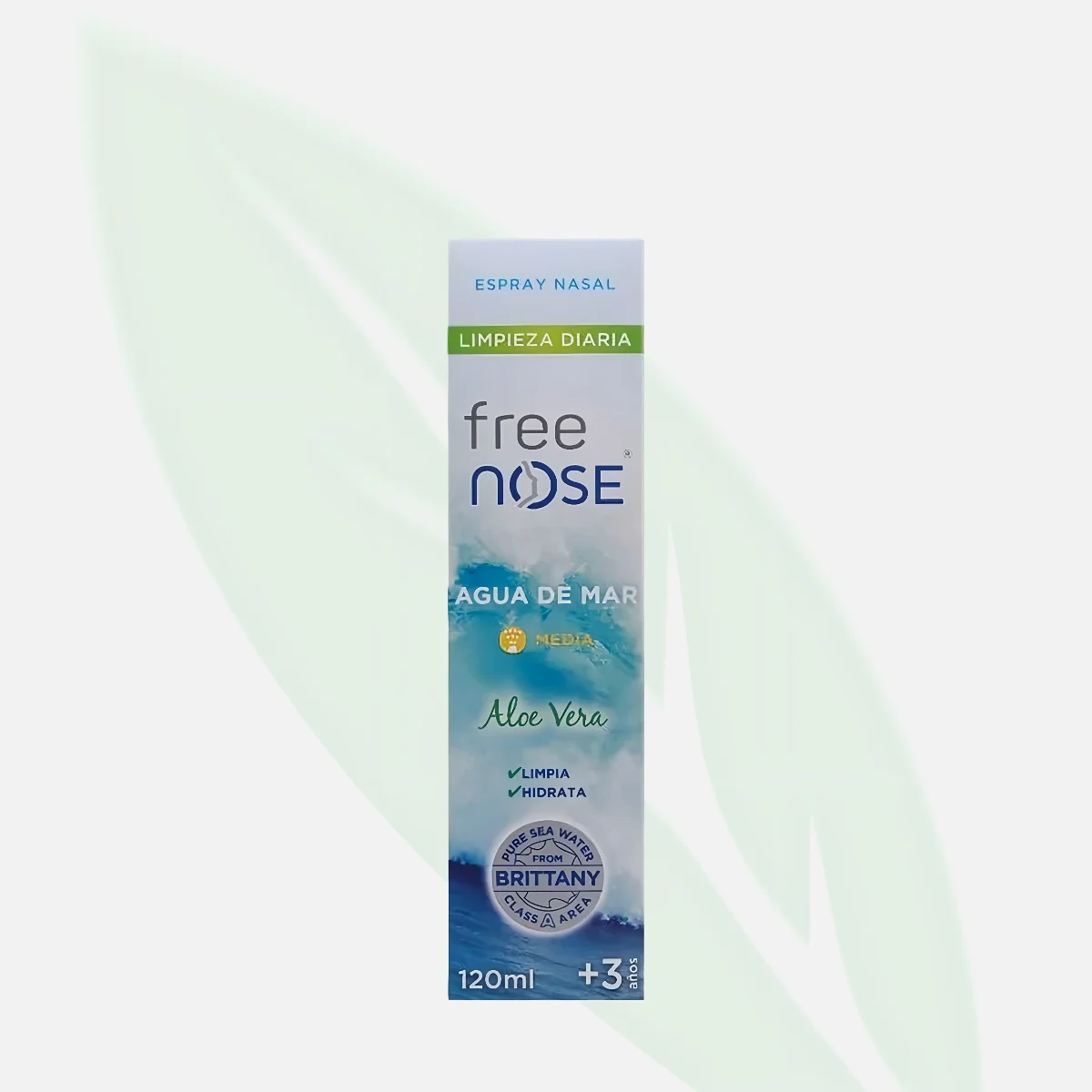 FREE NOSE Isotonic Sea Water Nasal Spray with Aloe Vera Adults +3 Years 120ml