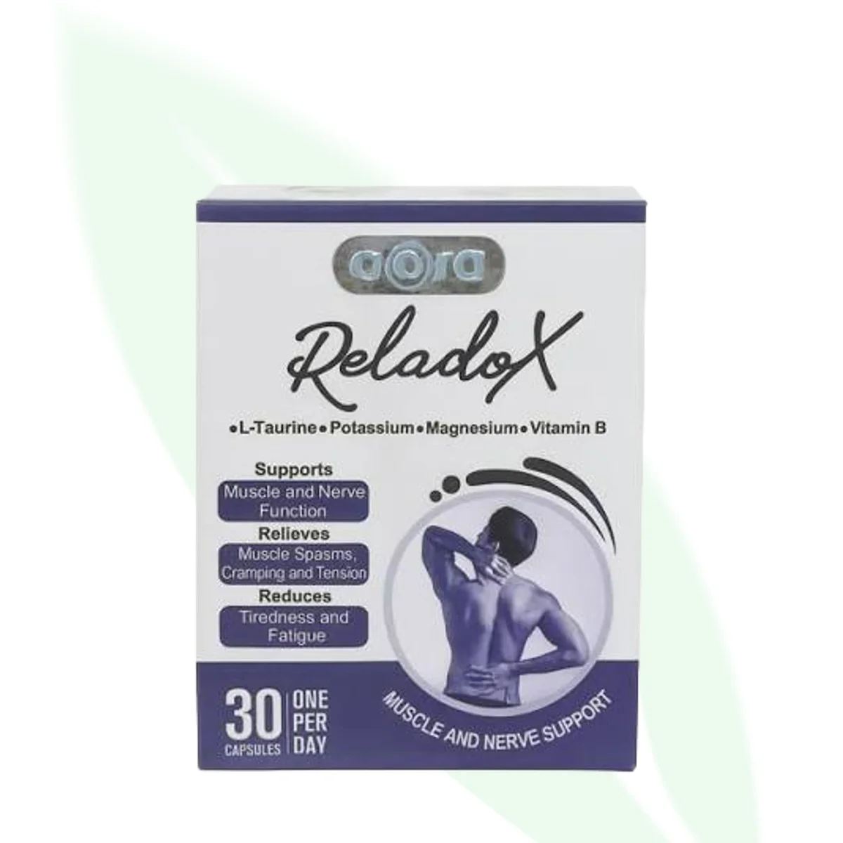 AORA Reladox Magnesium Muscle & Nerve Support 30 Capsules AORA Reladox Magnesium Muscle & Nerve Support 30 Capsules