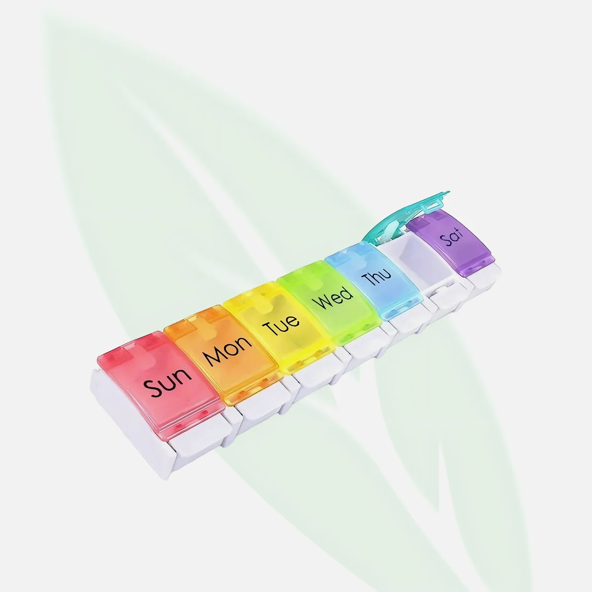 7-Day Weekly Pill Box Medication Organizer
